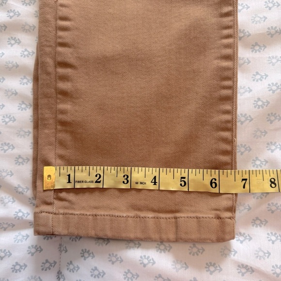 LL Bean Women's Classic Fit Tan Straight Leg Size 10 Jeans - Picture 6 of 8